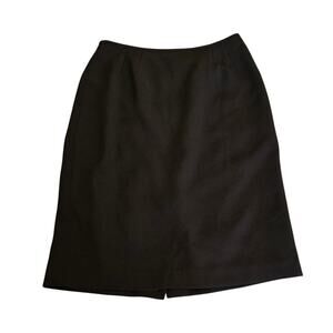 Le Suit Collections Black Pencil Skirt Womens Size 10 Lined Career Office